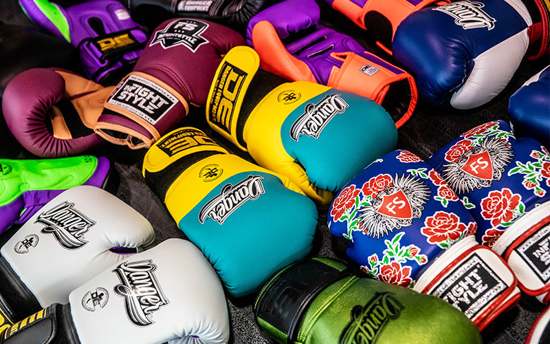 danger and infightstyle muay thai boxing gloves 